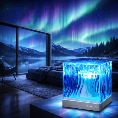 Auravo™ Aurora LED Projector Lamp – 16-Color Northern Lights