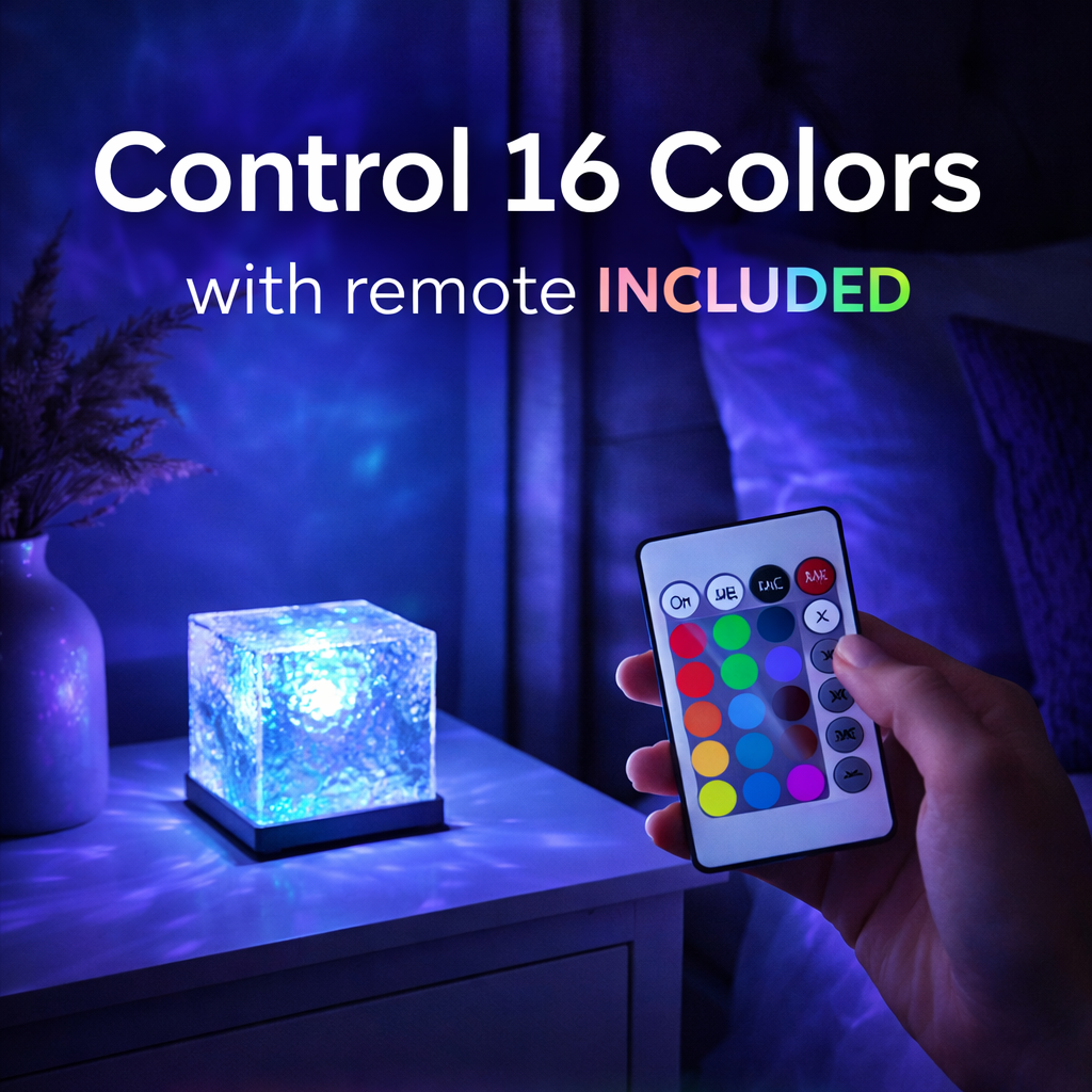 Auravo™ Aurora LED Projector Lamp – 16-Color Northern Lights