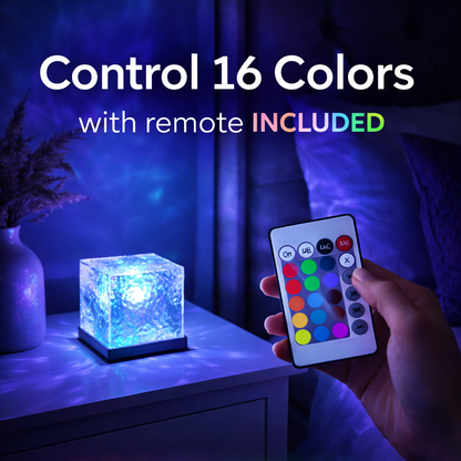Auravo™ Aurora LED Projector Lamp – 16-Color Northern Lights